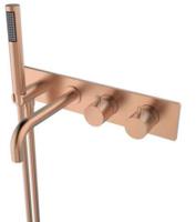 Saqu Shine inbouwmengkraan 38,4x20,6x23,9cm koper geborsteld