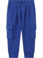 Dolce & Gabbana Kids pantalon de jogging à patch logo - Bleu