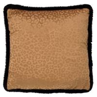 Dutch Decor Cheeta sierkussen 45x45 cm - Tobacco Brown