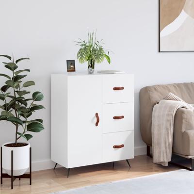 Dressoir 69,5x34x90 cm bewerkt hout wit