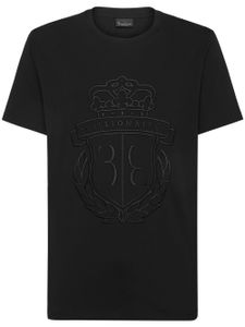 Billionaire t-shirt en coton à logo brodé - Noir