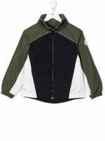 Moncler Enfant veste à patch logo - Vert - thumbnail