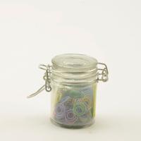 Vaessen Creative • paper clips in klein potje 40g +/-149stuks rond pastel