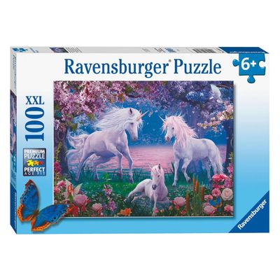 Ravensburger - puzzel betoverende eenhoorns 100st. xxl