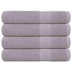 VidaXL Saunahanddoeken 4 st 80x200 cm 360 g/m² 100% katoen grijs