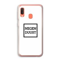 Negenduust vierkant: Samsung Galaxy A20e Transparant Hoesje