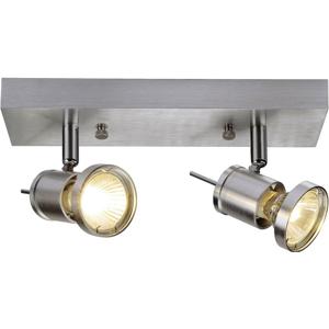 SLV Asto Spot II 147442 Plafondspot Halogeen GU10 150 W Aluminium (geborsteld)