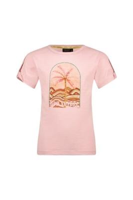 Like Flo zomer shirt meisjes - blossom roze - embroidery - Elodie