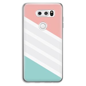 Strepen pastel: LG V30 Transparant Hoesje