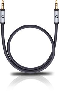 Oehlbach i-Connect J-35 Jackplug Audio Aansluitkabel [1x Jackplug male 3,5 mm - 1x Jackplug male 3,5 mm] 5.00 m Zwart Vergulde steekcontacten