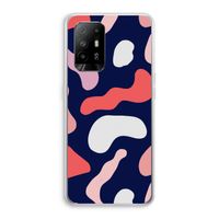 Memphis Shapes Pink: Oppo A94 5G Transparant Hoesje