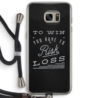Risk loss: Samsung Galaxy S7 Edge Transparant Hoesje met koord