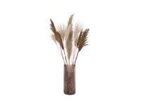Bloemenvaas Allure Straight groot 30x 12 cm - chocoladebruin