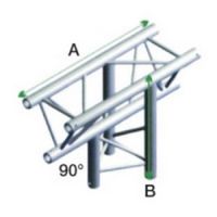 Showtec DT22-023 3-weg truss koppelstuk Apex Down, Recht + omlaag