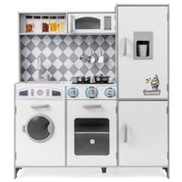 Speelkeuken voor Kinderen Vanaf 3 Jaar Ijsmachine Fornuis Wasmachine Oven Magnetron Keukengerei Licht en Geluid Set Keukenaccessoires