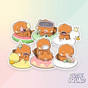 CutieSquad Stickerset - Pool Party