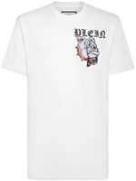 Philipp Plein t-shirt en coton à imprimé Bulldogs - Blanc