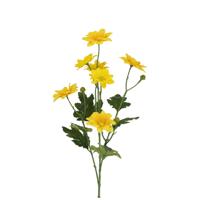 Chrysant Kunst tak 68cm Geel