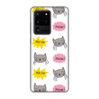 Meow: Volledig geprint Samsung Galaxy S20 Ultra Hoesje
