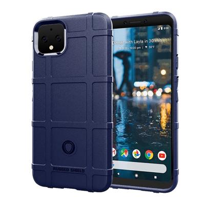 Schokbestendige beschermer cover volledige dekking silicone case voor Google pixel 4 XL (blauw)