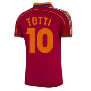 AS Roma Retro Voetbalshirt 1998-1999 + Totti 10