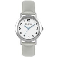 Coolwatch by Prisma CW.356 Kinderhorloge Vera staal/leder zilverkleurig 30 mm - thumbnail