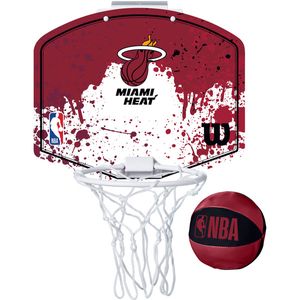 Wilson NBA Team Mini Hoop Miami Heat - - bordeaux - maat ONE-SIZE