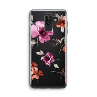 Geschilderde bloemen: Samsung Galaxy J8 (2018) Transparant Hoesje