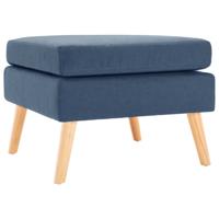 Voetenbank stof blauw Voetenbank stof blauw