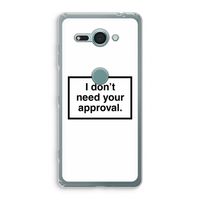Don't need approval: Sony Xperia XZ2 Compact Transparant Hoesje