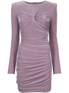 Elisabetta Franchi robe courte à design drapé - Violet