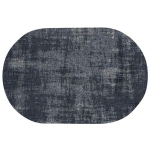 Vloerkleed Rovinj donkerblauw 200x290 ovaal