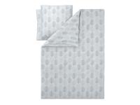 LIVARNO Dekbedovertrek 240 x 220 cm (Bladeren/wit)