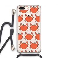 Krab: iPhone 7 PLUS Transparant Hoesje met koord
