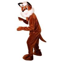 Faram Pluche vos dierenpak/kostuum - mascotte outfit - bruin - Vossen - one size - volwassenen