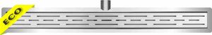 Douchegoot Xellanz Eco | 120 cm | Met flens en rooster | RVS