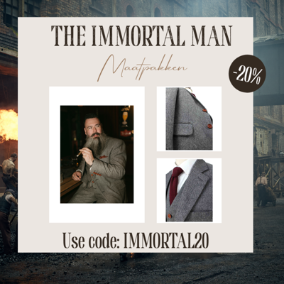 Maatpak Voor Heren | 3-delig Pak | Grijs Visgraat | Thomas Shelby | Peaky Blinders | Peaky Blinders