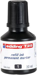 Edding T 25 markernavulling Zwart 30 ml 1 stuk(s)