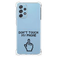 Samsung Galaxy A73 Anti Shock Case Finger Don't Touch My Phone - thumbnail