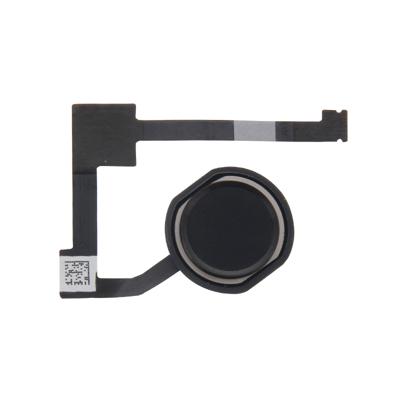 Home knop Flex kabel met vingerafdruk identificatie voor iPad Air 2/iPad 6 (zwart)