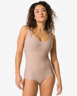 HEMA Medium corrigerende damesbody second skin beige (beige)