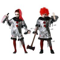 Kostuums voor Kinderen Grijs Clown Maat 7-9 Jaar