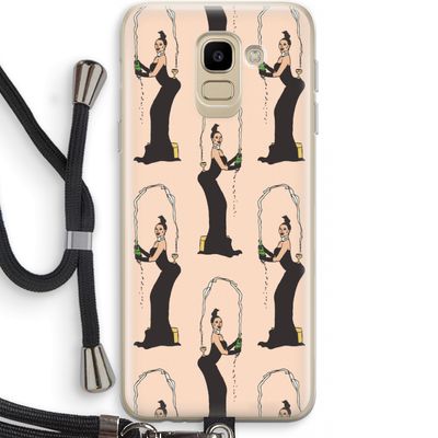 Pop Some Kim: Samsung Galaxy J6 (2018) Transparant Hoesje met koord