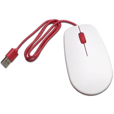 Raspberry Pi® Mouse 2 Muis USB Optisch Wit, Rood 3 Toetsen