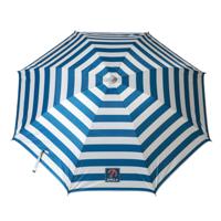 Atosa Design parasol - Maritiem blauw/wit - D199 x H200 cm - zomer/strand - 8 vlakken