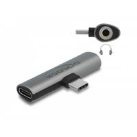 Delock USB-C, Audio Adapter [1x USB-C stekker - 1x Jackplug female 3,5 mm, USB-C bus] 64186 0 m