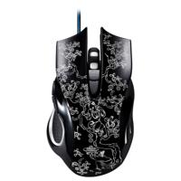 Chasing Leopard 169 USB 2400DPI vier-Speed Instelbare LED-achtergrondverlichting Wired optische E-sport gaming muis met contragewicht lengte: 1.45 m
