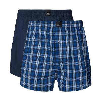Gotzburg Boxers Clubhouse 2-pack geruit blauw