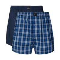 Gotzburg Boxers Clubhouse 2-pack geruit blauw Gotzburg Boxers Clubhouse 2-pack geruit blauw