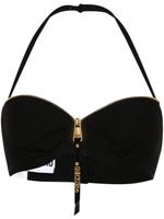 Moschino brassière à encolure cœur - Noir